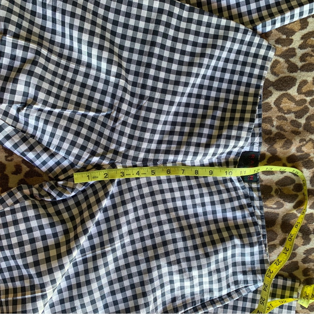 RALPH Ralph Lauren vintage retro pant gingham print trousers size 12 - Picture 3 of 11